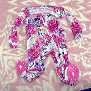 Posh peanut ruffle footie pajamas
